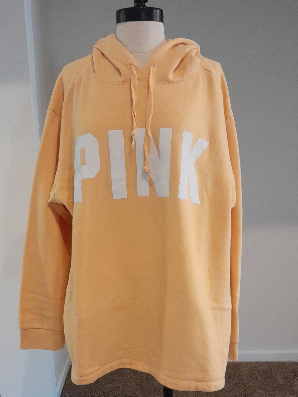 PINK Victoria's Secret Peachy Logo Pullover